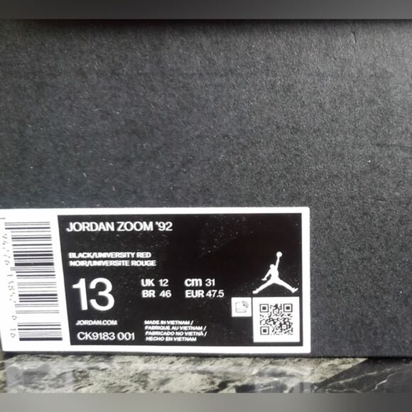 Air Jordan Men\'s Zoom 92 Basketball Shoes Black Nike Air Jumpman Design Size 13 main image 8